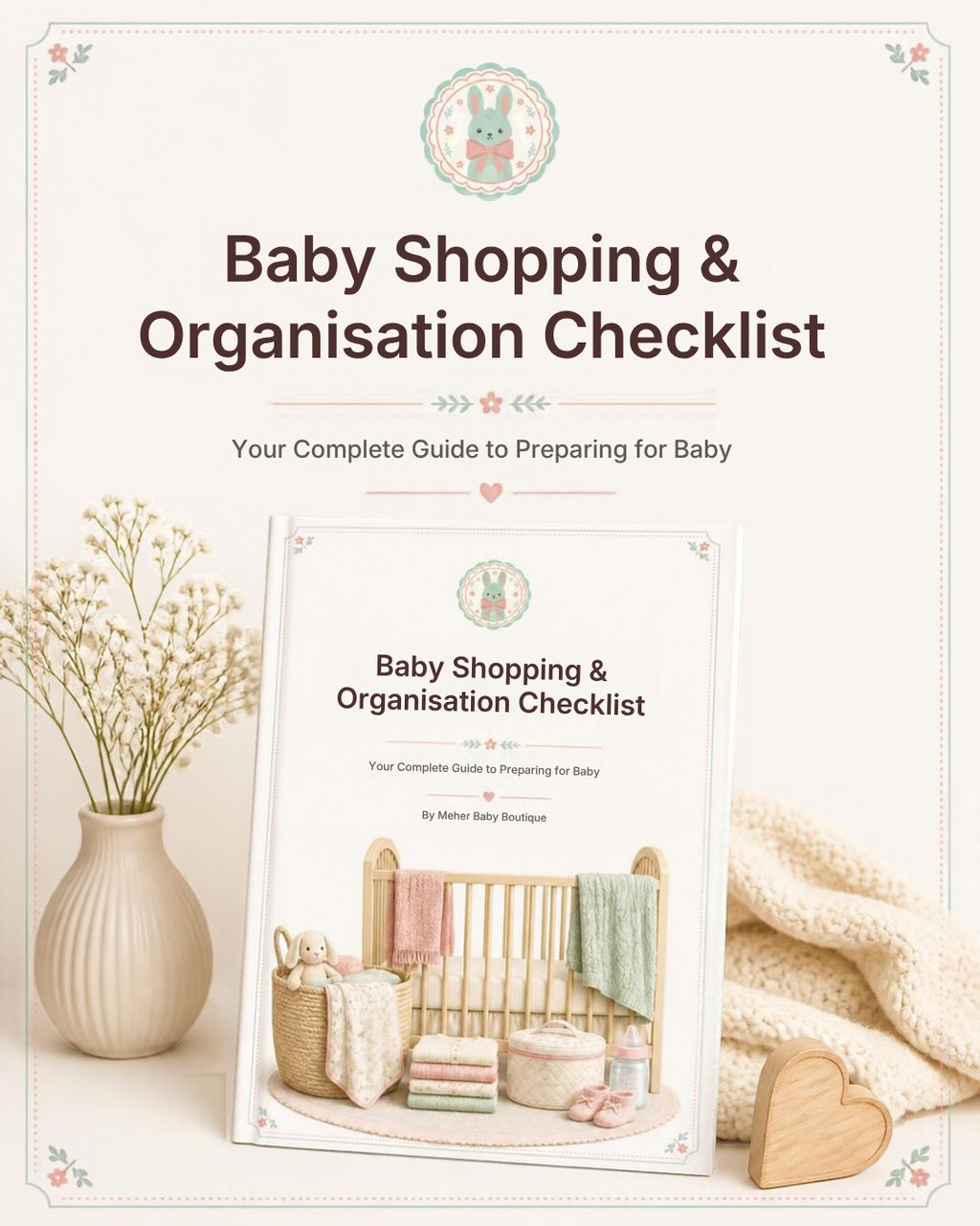 Baby Shopping & Organisation Checklist- Printable PDF