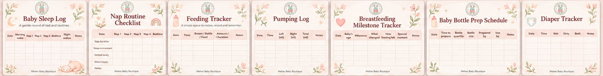 Actual planner pages 8–14